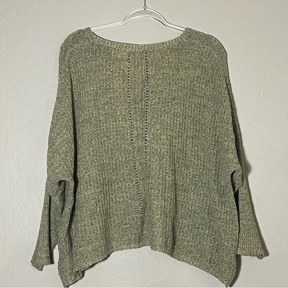 Moth by Anthropologie Boxy Oversized Green Knit Sweater - Picture 5 of 7
